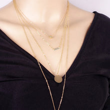 Collier de mode doré