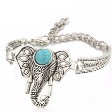 Bracelet de bras réglable pierre naturelle éléphant